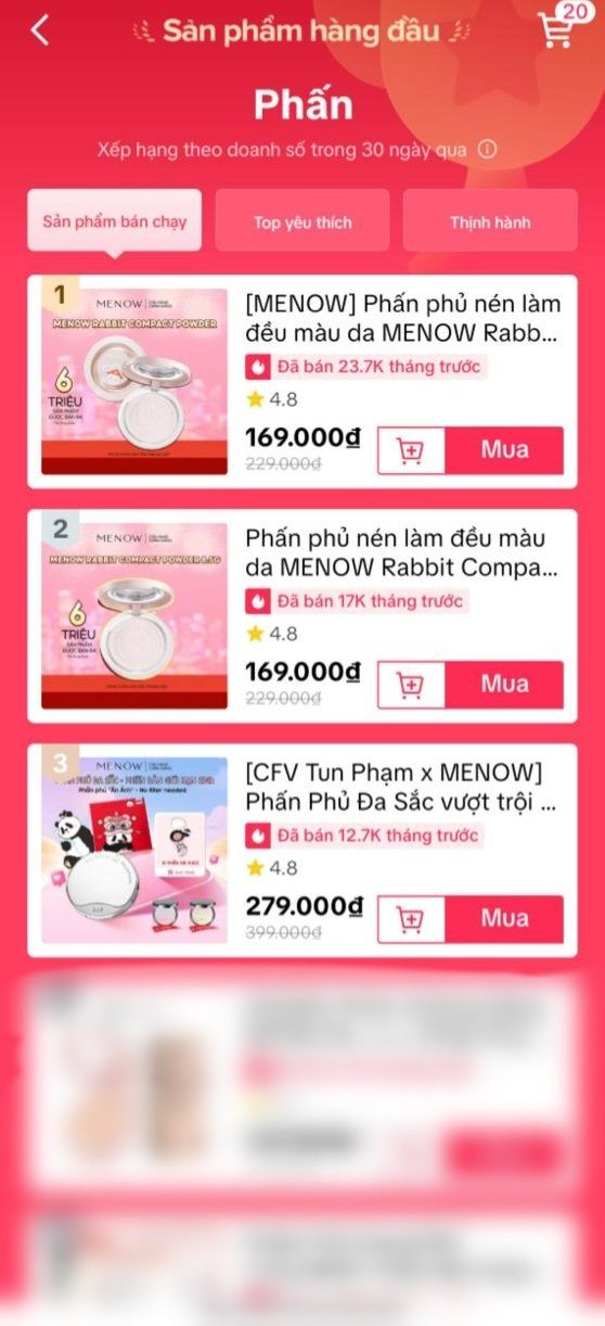 Menow #1 on e-commerce